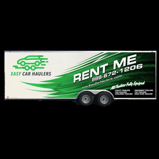 24 foot Enclosed White Trailer