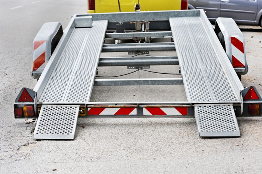 Loading a Car Trailer