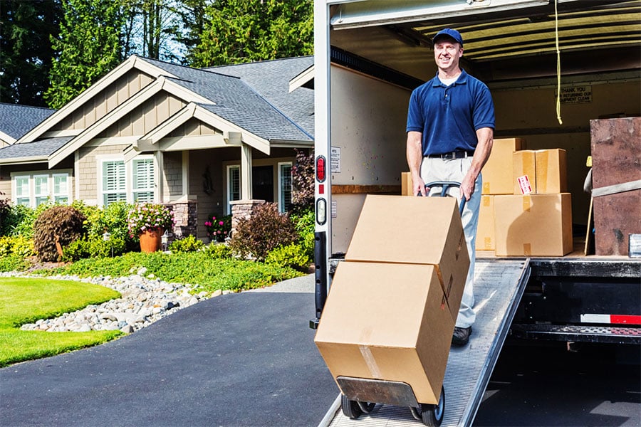 Man with Moving Boxes